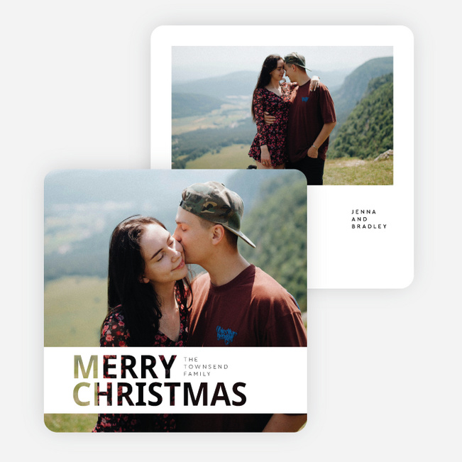 Just Us Christmas Cards - White
