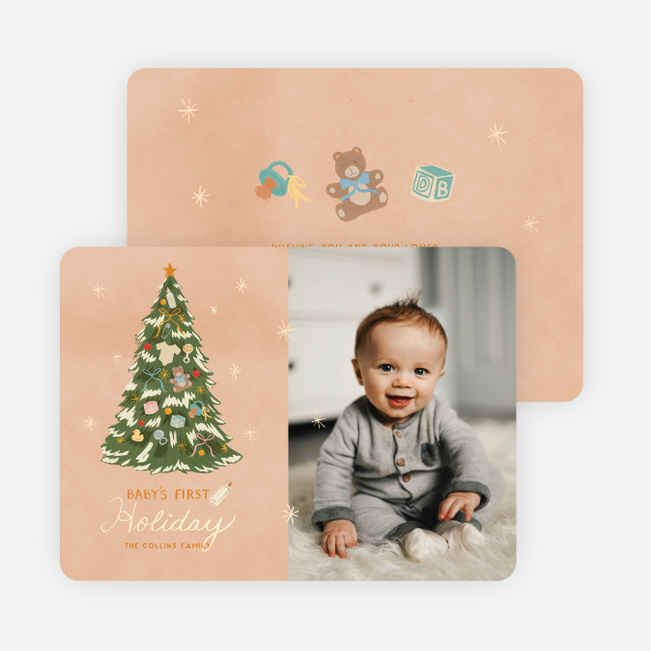 Twinkle Toes Christmas Cards - Beige