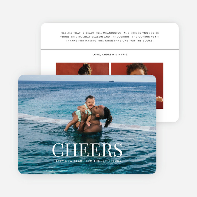 Capturing Peace New Year Cards and Invitations - White