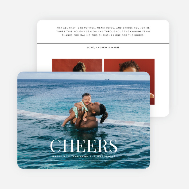 Capturing Peace New Year Cards and Invitations - White