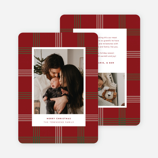 Feeling Plaid-tastic Christmas Cards - Red