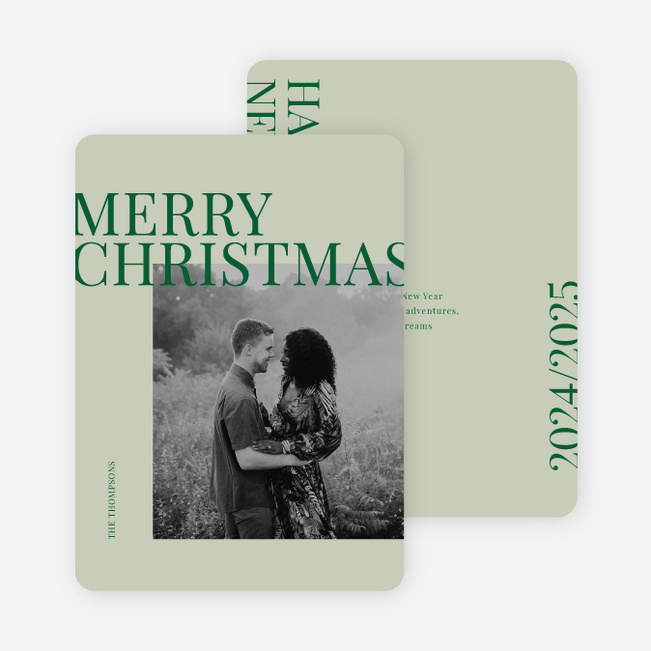 Everything Bright Christmas Cards - Green