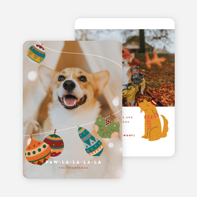 Jingle Bells & Wagging Tails Christmas Cards - Multi