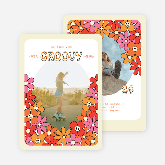 Groovy Greetings Holiday Cards and Invitations - Multi