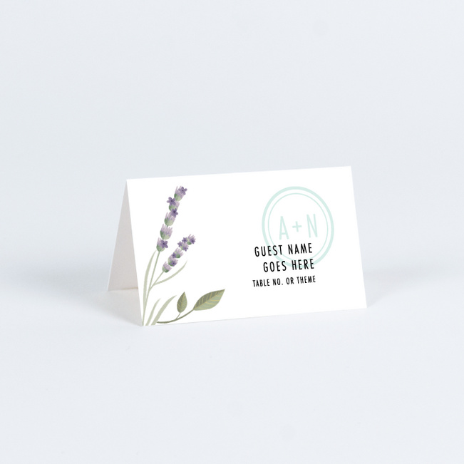 Mediterranean Romance Wedding Name Cards & Place Cards - Blue