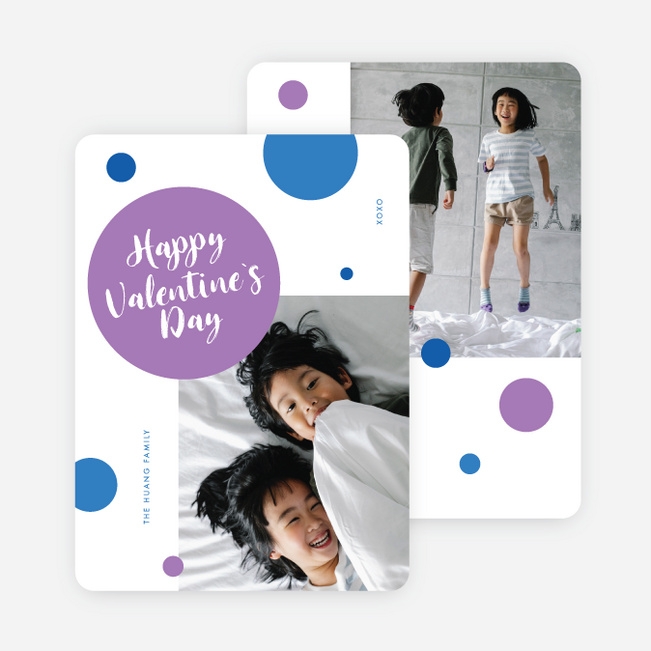 Circle of Love Valentine’s Day Cards - Blue