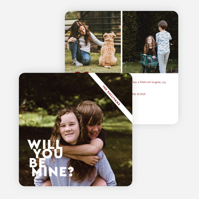 Happy Love Day Valentine’s Day Cards - Red