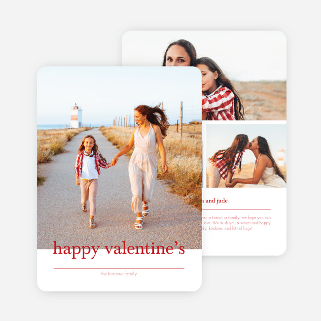 Highlight Reel Valentine’s Day Cards - Red