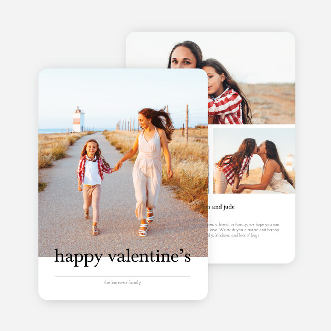 Highlight Reel Valentine’s Day Cards - Black