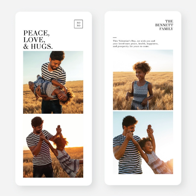 Lovely Gesture Valentine’s Day Cards - White