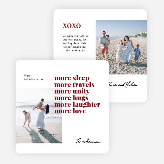 Loving Wishes Valentine’s Day Cards - Red