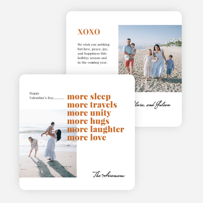 Loving Wishes Valentine’s Day Cards - Orange