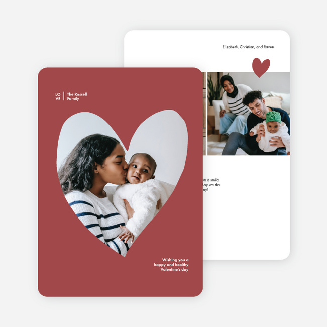 My Hearts Valentine’s Day Cards - Red