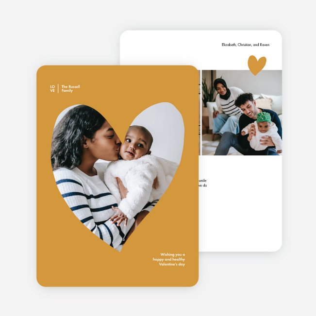 My Hearts Valentine’s Day Cards - Yellow