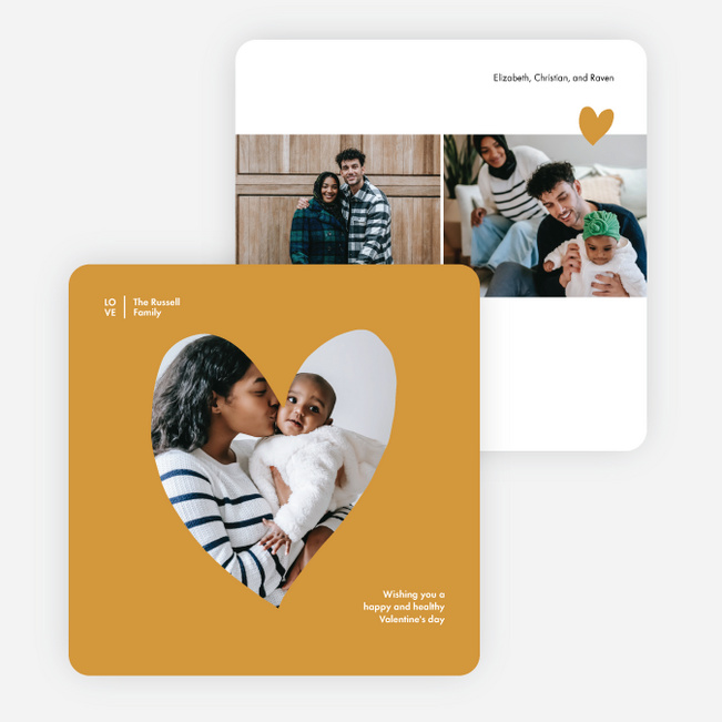 My Hearts Valentine’s Day Cards - Yellow