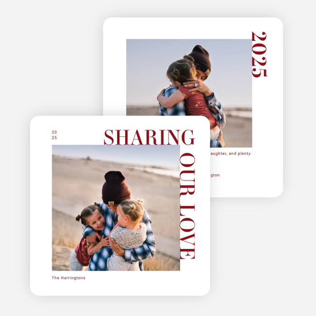 Simplistic Love Valentine’s Day Cards - Red