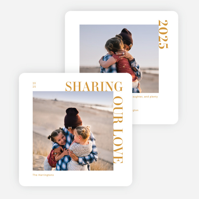 Simplistic Love Valentine’s Day Cards - Yellow