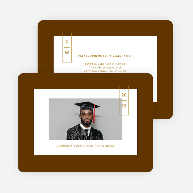 Center of Attention Graduation Announcements & Graduation Invitations - Yellow