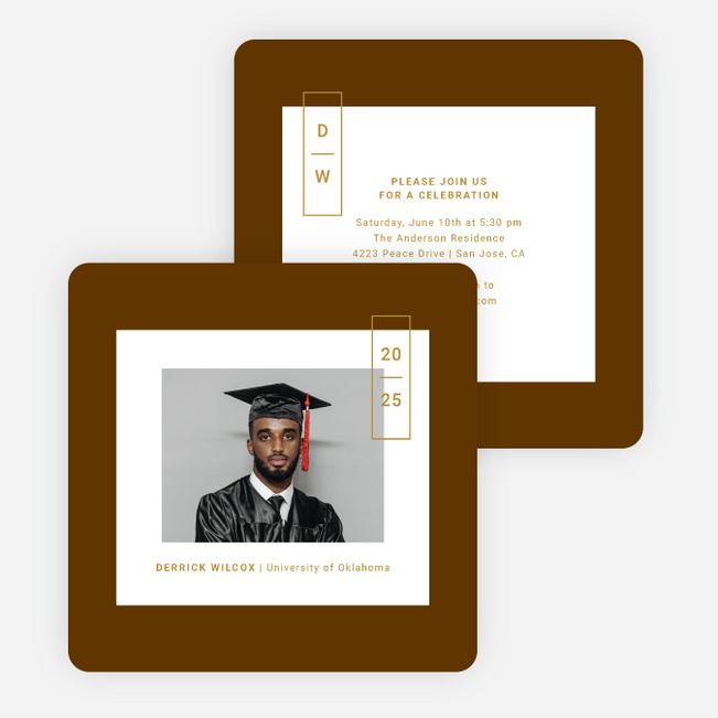 Center of Attention Graduation Announcements & Graduation Invitations - Yellow