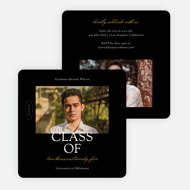 Proudly Presenting Graduation Announcements & Graduation Invitations - Black