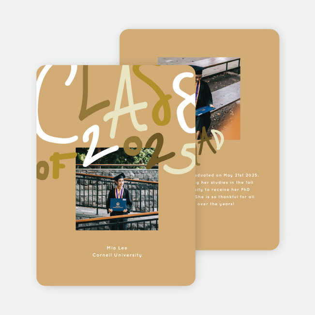 Bold And Proud Graduation Announcements & Graduation Invitations - Yellow