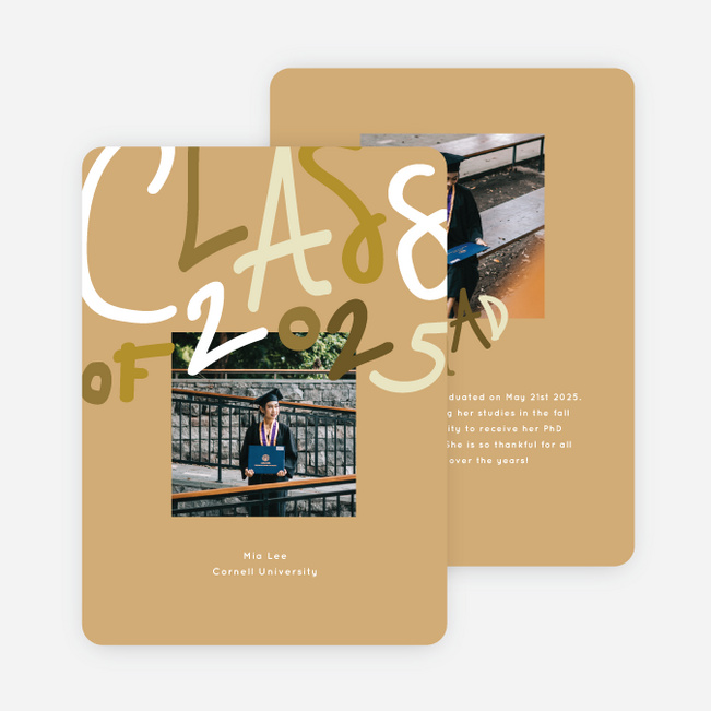 Bold And Proud Graduation Announcements & Graduation Invitations - Yellow