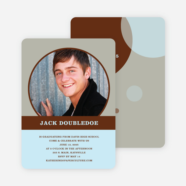 Fun Graduation Announcements - Baby Blue