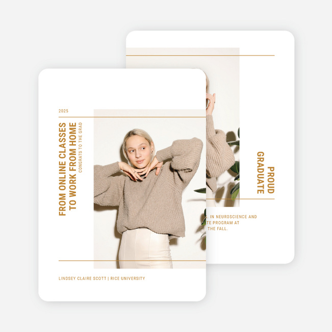 High Achievement Graduation Announcements & Graduation Invitations - Yellow