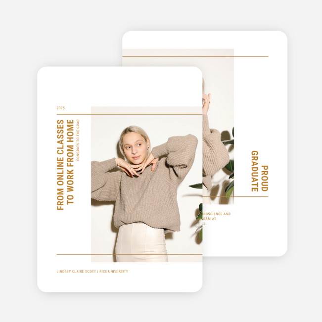 High Achievement Graduation Announcements & Graduation Invitations - Yellow