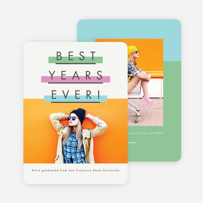 Highlighted Graduation Announcements - Green