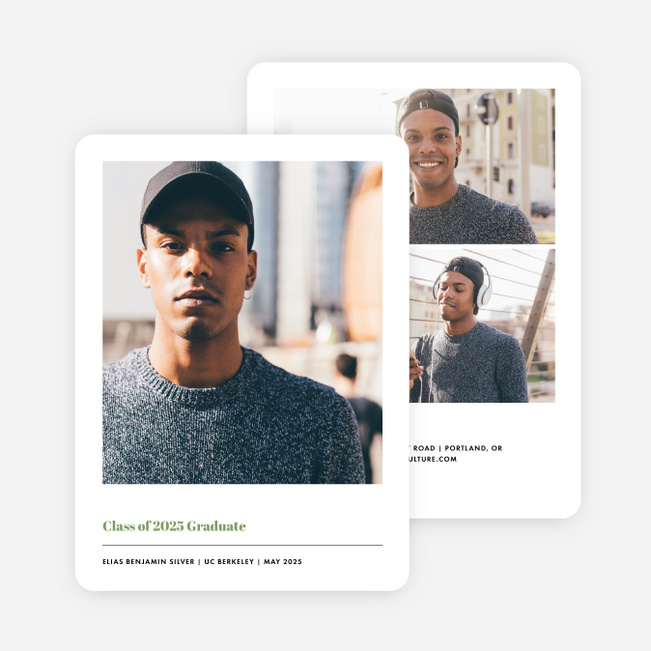 Class Act Graduation Announcements - Green