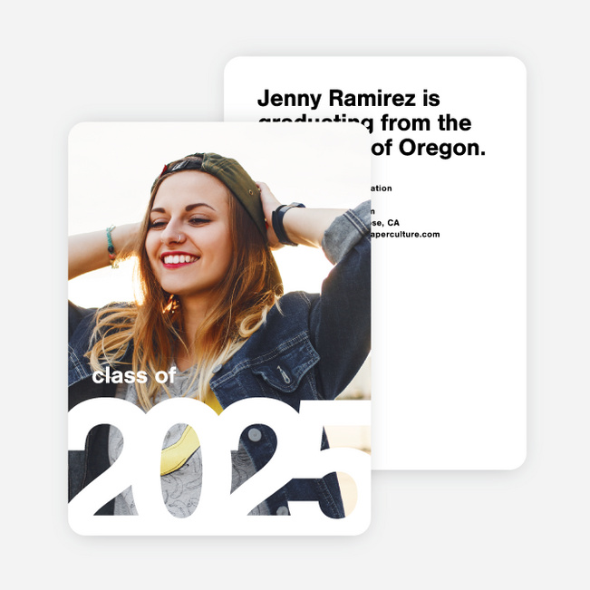 Class Of Graduation Invitations - Black