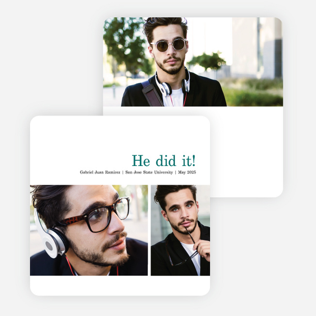 Simply Proud Graduation Invitations - Green