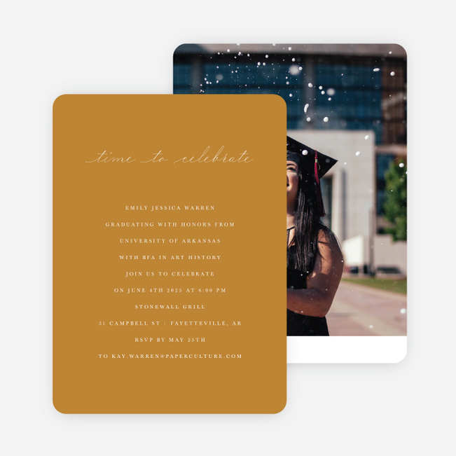 Above the Rest Graduation Announcements & Graduation Invitations - Yellow