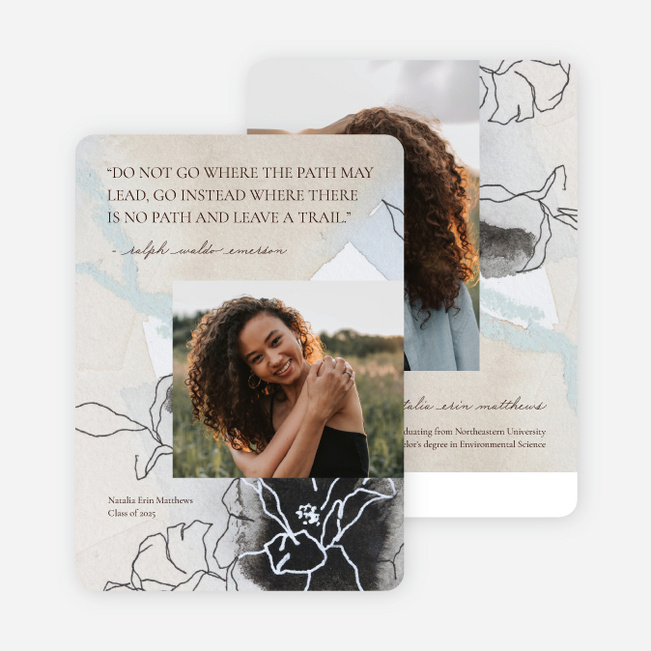 Watercolor Vision Graduation Announcements & Graduation Invitations - Multi