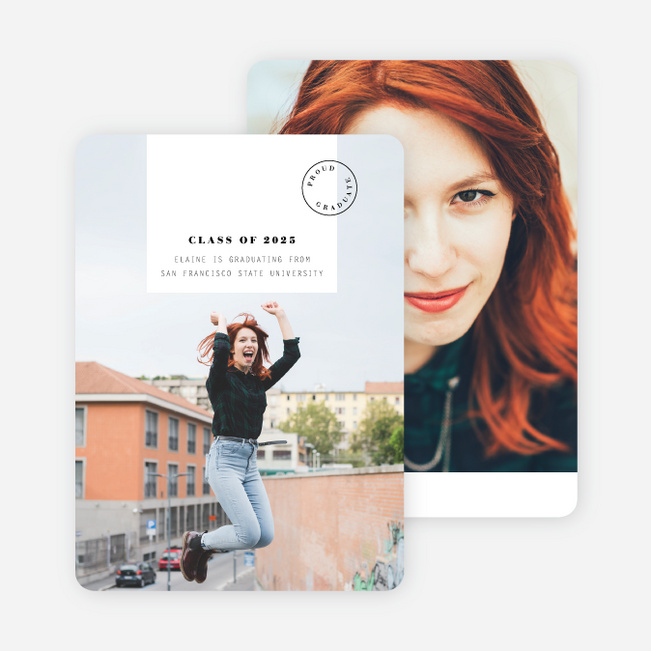 Sealed Deal Graduation Announcement - Black