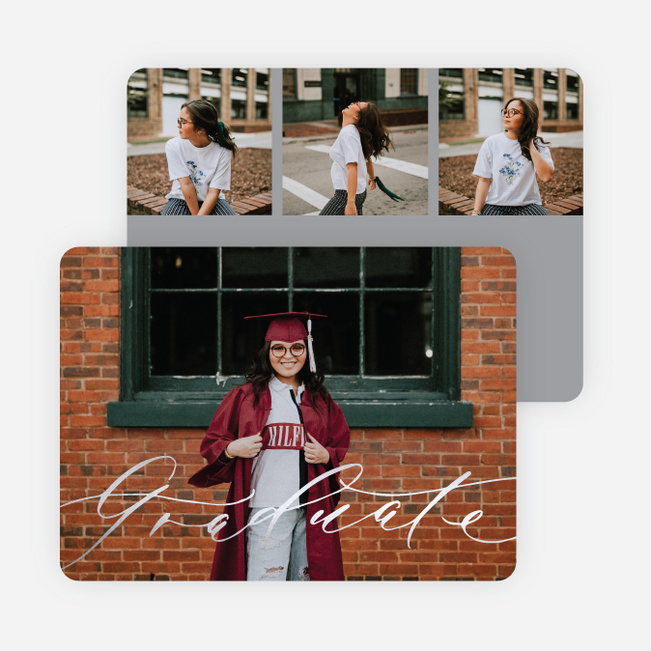 Foil Proud Moment Graduation Announcements & Graduation Invitations - Gray