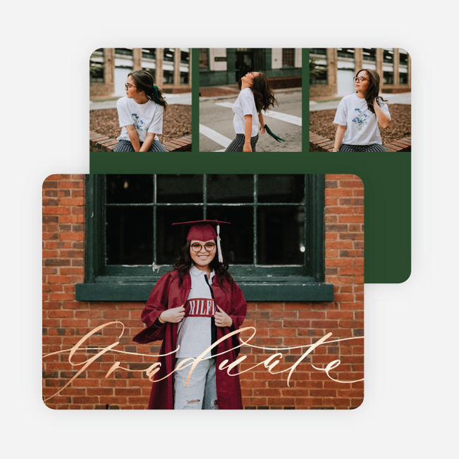 Foil Proud Moment Graduation Announcements & Graduation Invitations - Pink