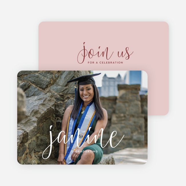 Signature of Success Graduation Announcements & Invitations - Red