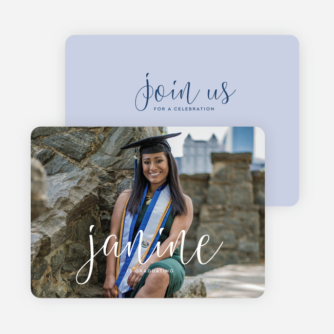 Signature of Success Graduation Announcements & Invitations - Blue