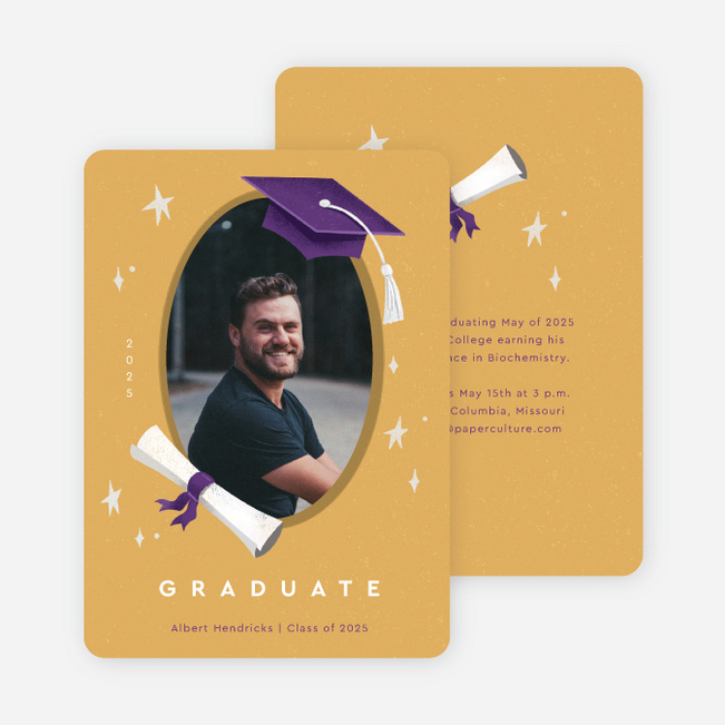 Diploma Pride Graduation Invitations Graduation Announcements & Graduation Invitations - Yellow