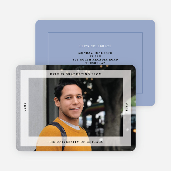 Framing the Future Graduation Announcements & Invitations - Blue