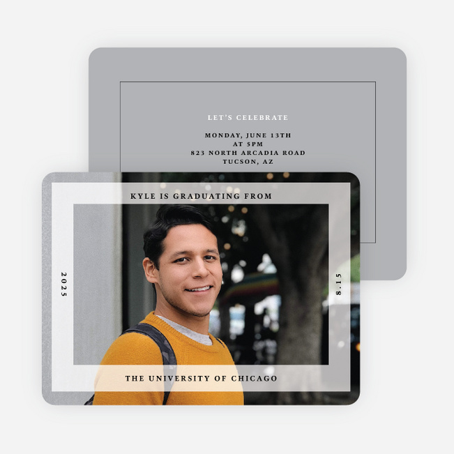 Framing the Future Graduation Announcements & Invitations - Gray