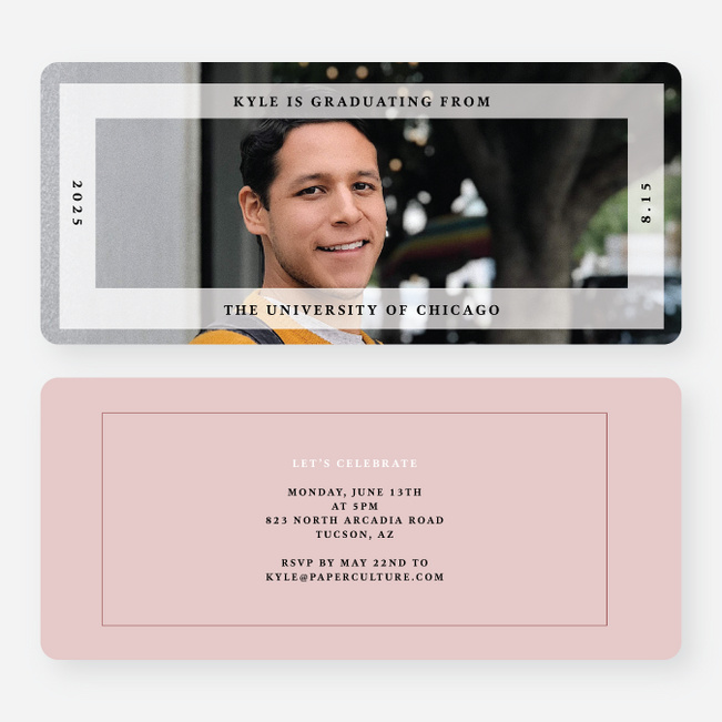 Framing the Future Graduation Announcements & Invitations - Red