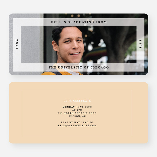Framing the Future Graduation Announcements & Invitations - Yellow