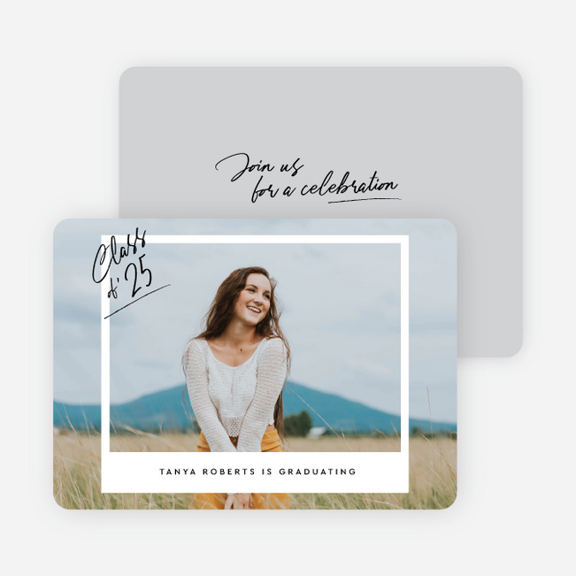 Picture Perfect Future Graduation Announcements & Invitations - Gray