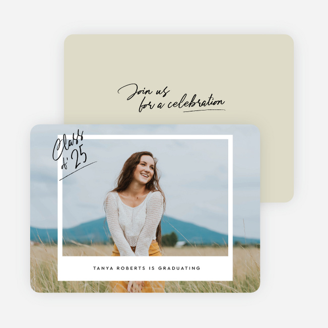 Picture Perfect Future Graduation Announcements & Invitations - Yellow
