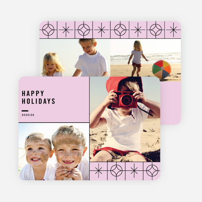 Reach for the Stars Holiday Card - Purple