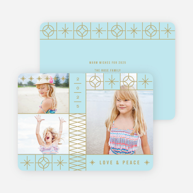 Stars and Stripes Holiday Cards - Blue