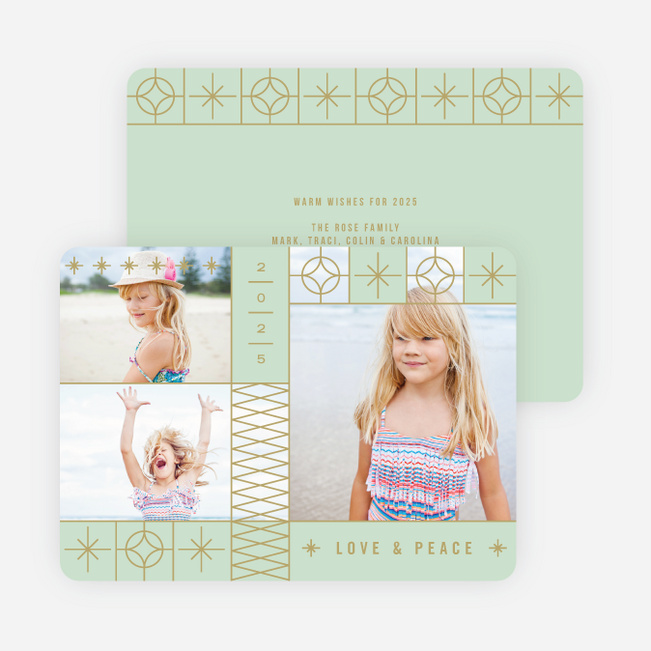 Stars and Stripes Holiday Cards - Green